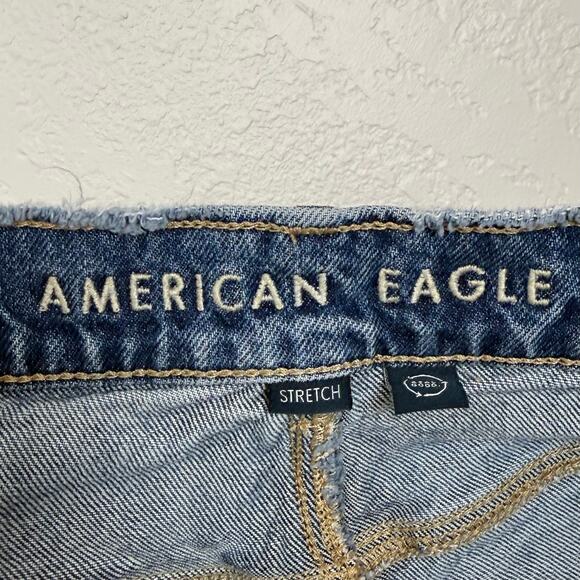 American Eagle Stretch Real Good Super High Rise Straight Jeans Size 18 - Picture 3 of 5